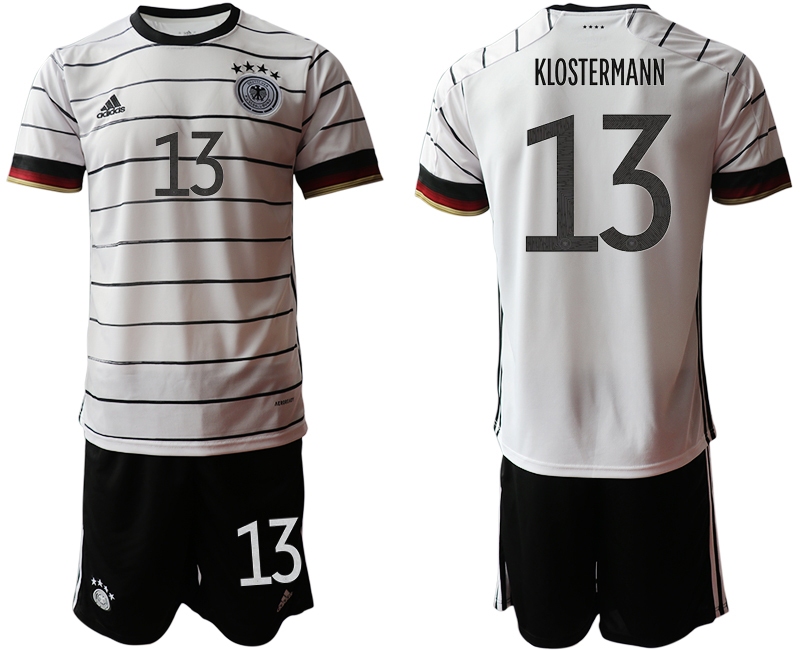 Men 2021 European Cup Germany home white #13 Soccer Jersey